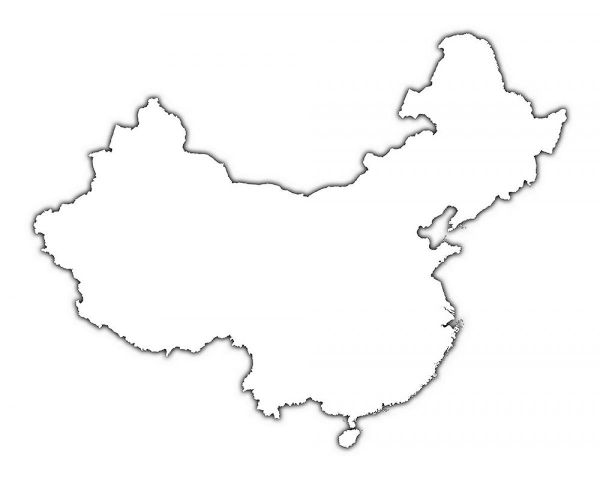 balangkas ng mapa ng China
