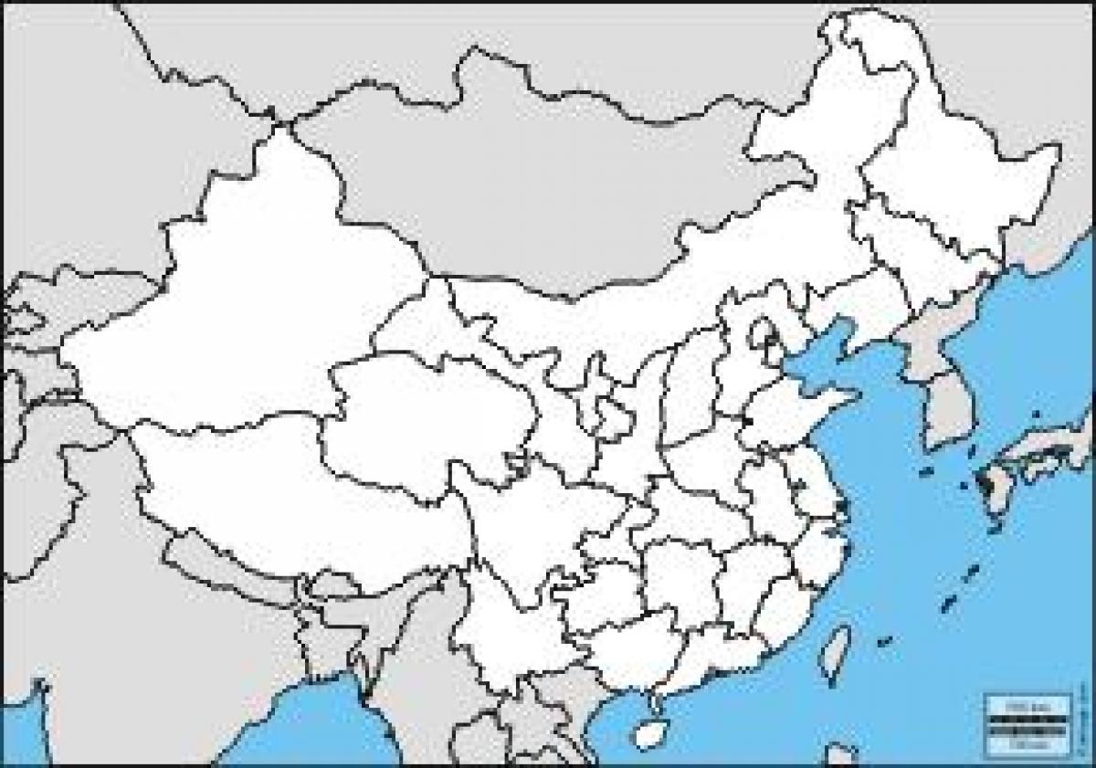blangkong mapa ng China