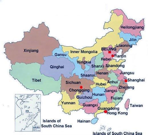 China mga imahe ng mapa