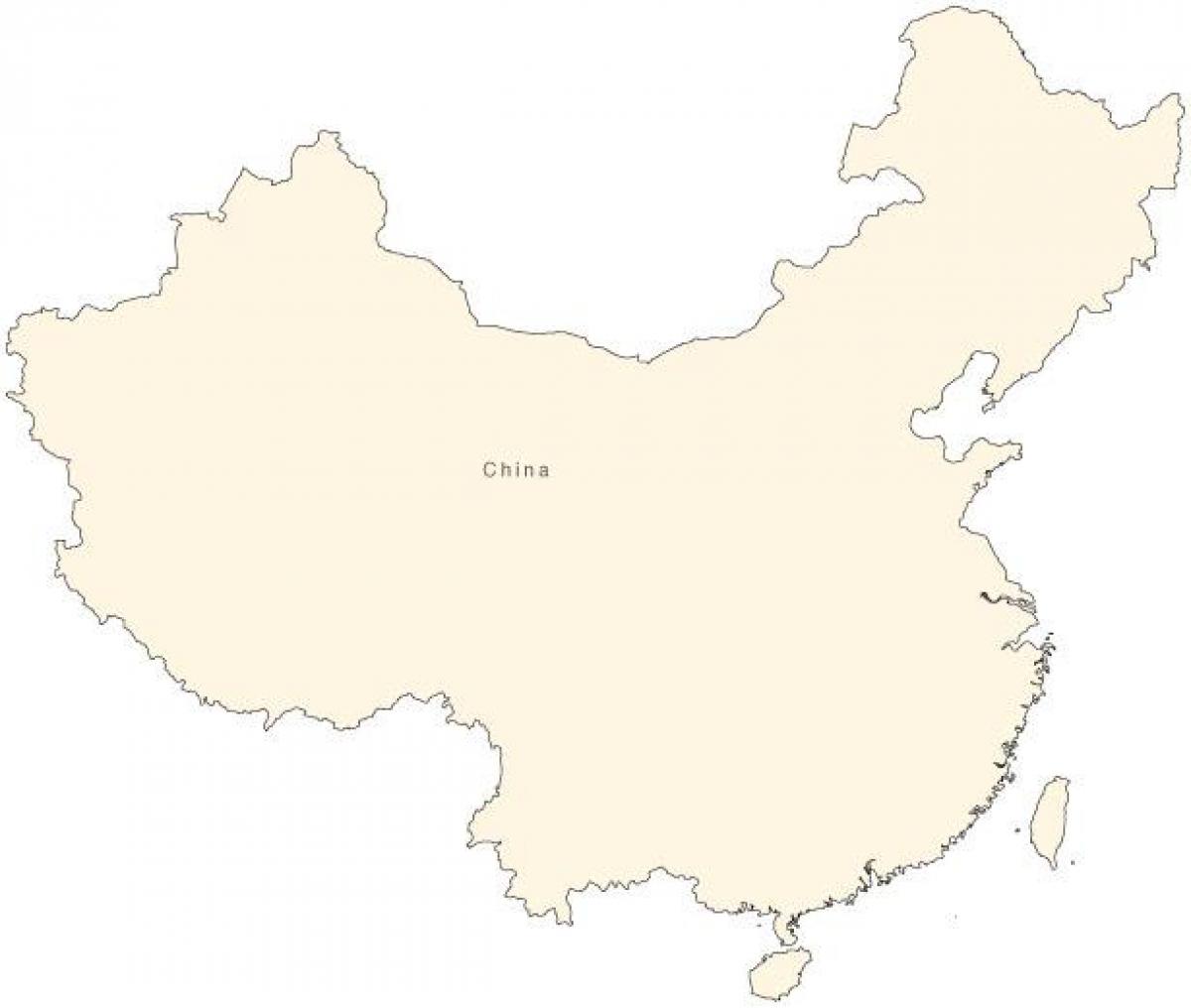 China simpleng mapa