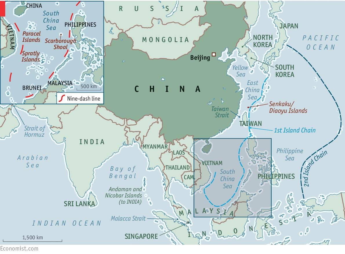 mapa ng China sa mga isla
