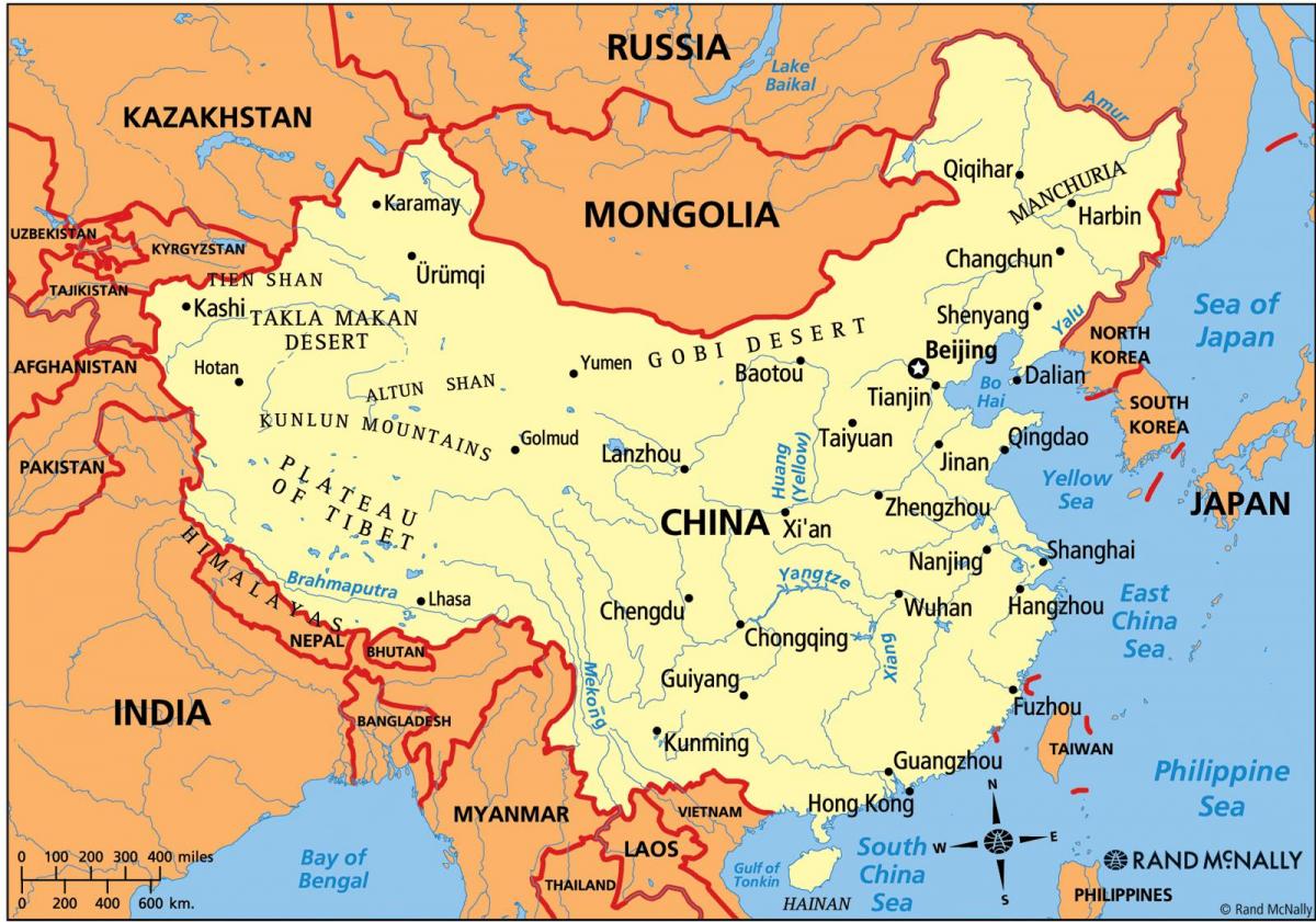 China mapa pampulitika