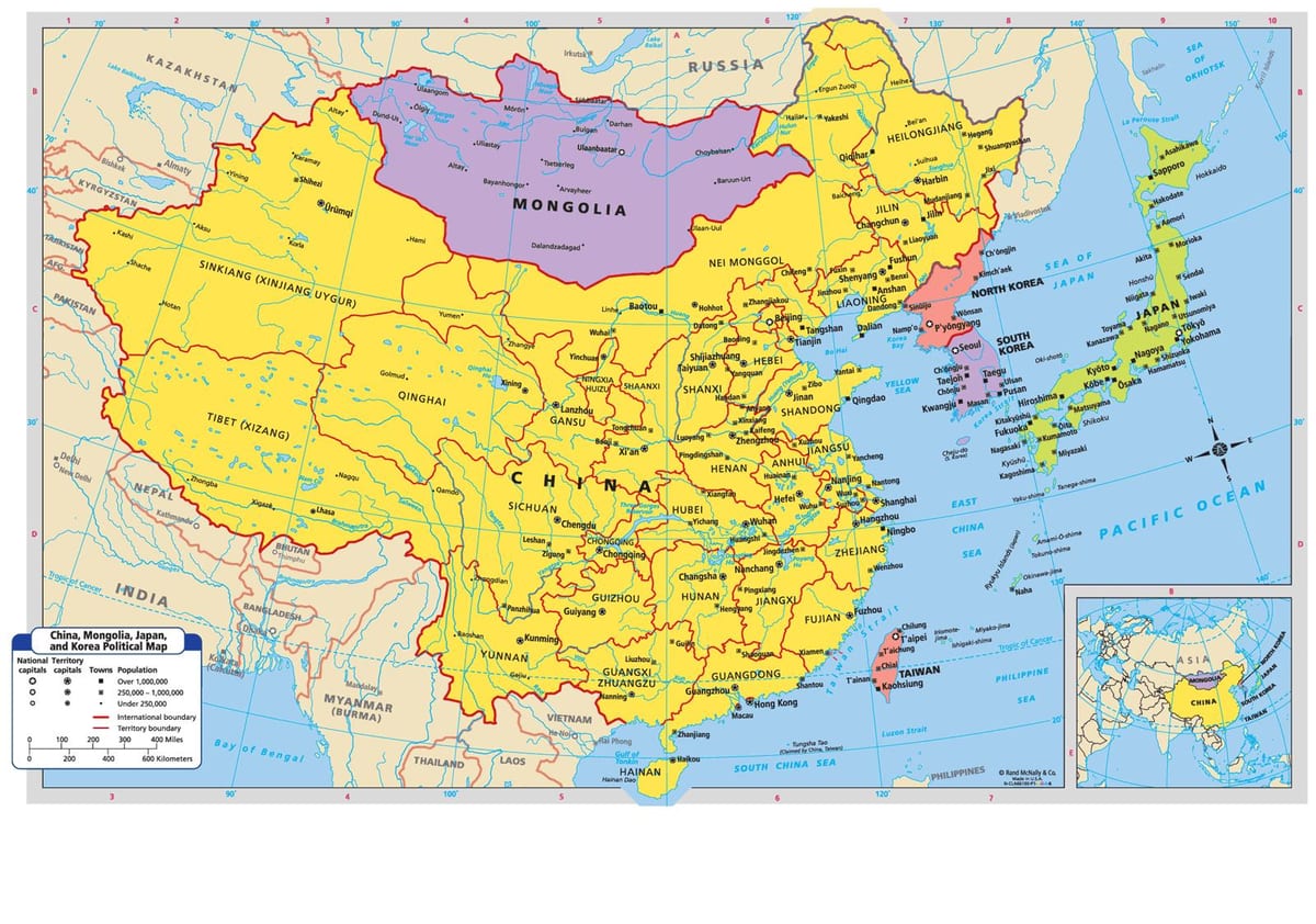 mapa para sa China