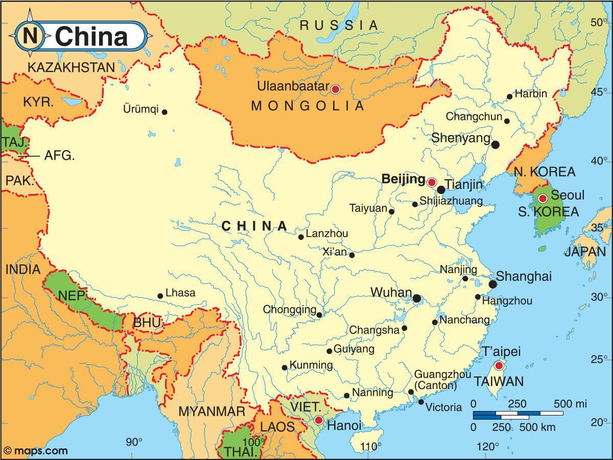 China southern flight mapa