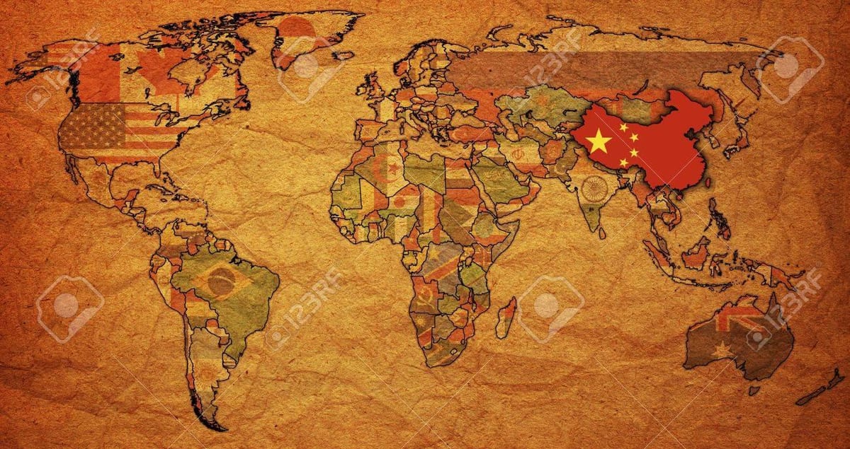 China lumang mapa