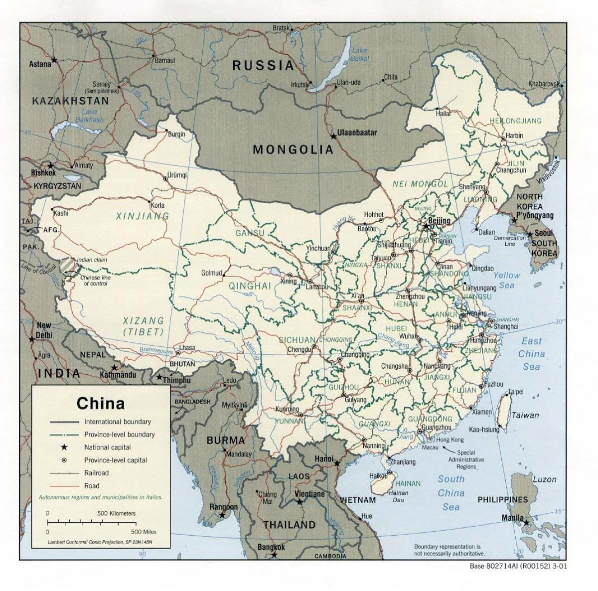 China napi-print na mapa