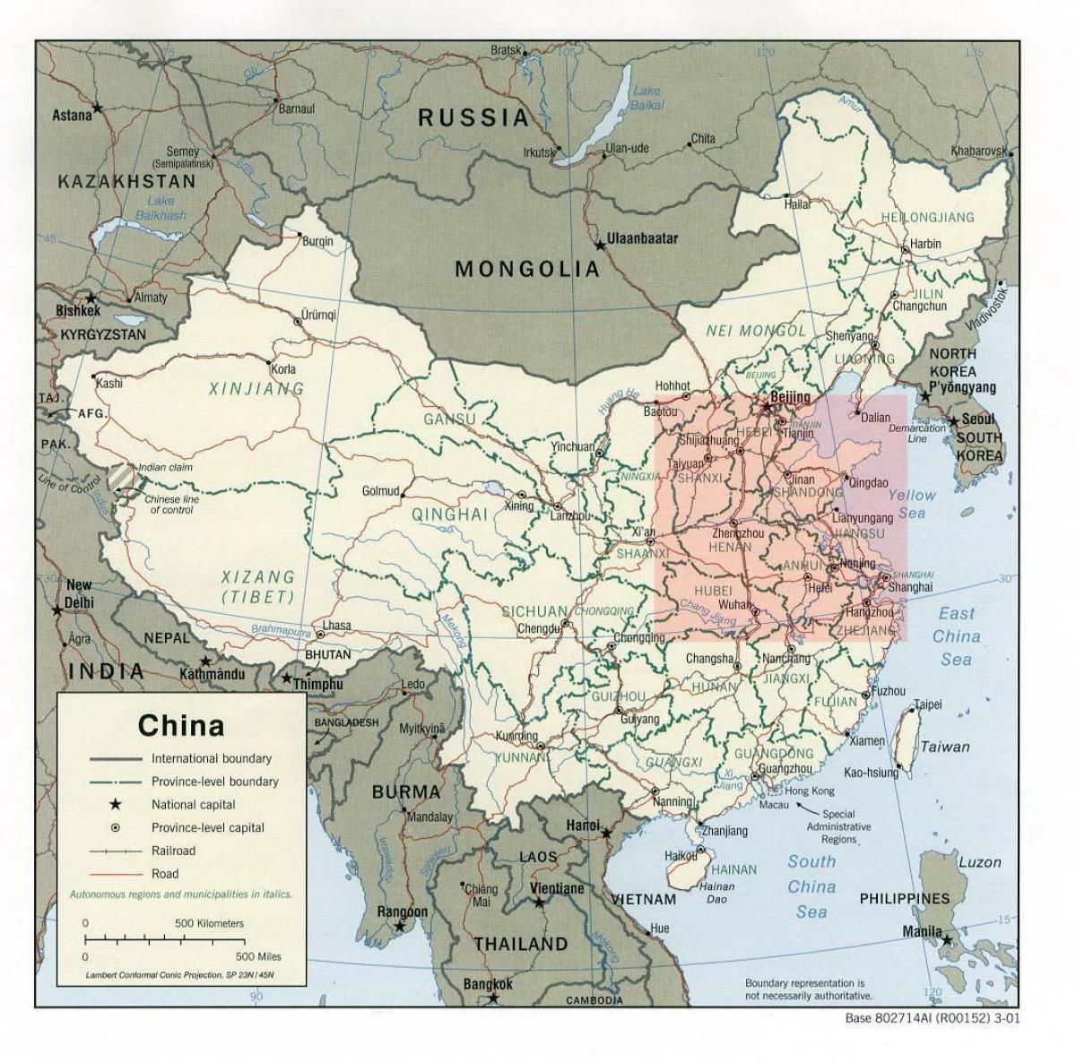 mapa ng north China plain