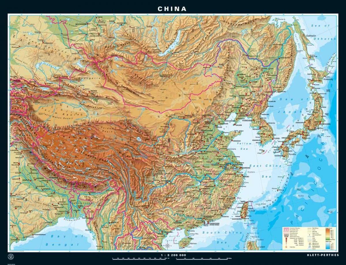 pisyograpiko mapa ng China
