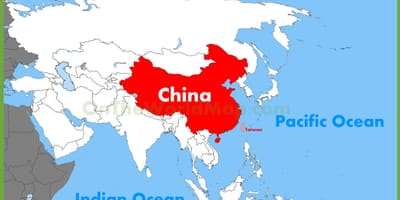 China asya mapa