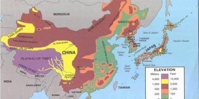 Mapa ng China sa disyerto