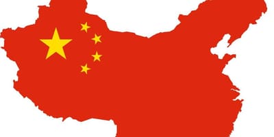 China mapa flag