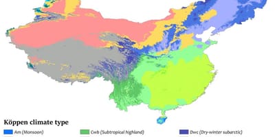 Klima mapa ng China