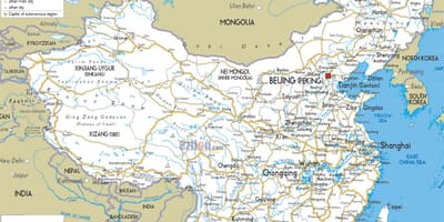 China mga kalsada mapa