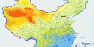 China pag-ulan mapa