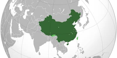 China sa mapa ng mundo