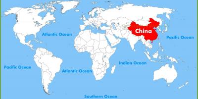 China sa mapa ng mundo