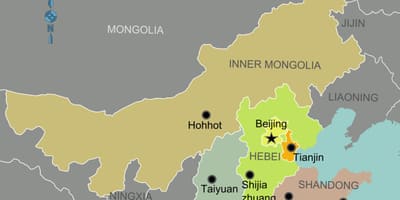 Mapa ng hilagang Tsina