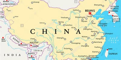 Mapa ng China ang mga ilog