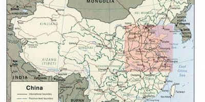 Mapa ng north China plain