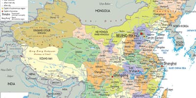 Pampulitika mapa ng China