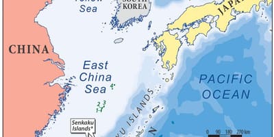 Mapa ng east China sea